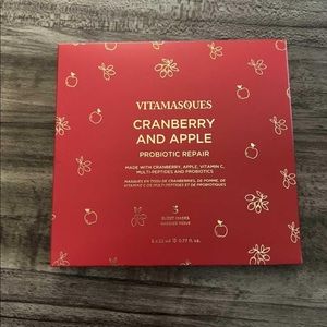 3 Vitamasques Cranberry and apple probiotic repair sheet masks- new!